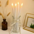 thumbnail image 3 of HAJAGP LED Candle,Long Pole Candle,White Flameless Taper Candles Blinking Realistic LED flames,LED Battery Operated, Realistic 3D Flame with Wick For Wedding Party Home Decor, Set of 2, 3 of 5
