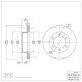 thumbnail image 4 of Dynamic Friction Company Front Disc Brake Rotor 600-76121 (1) For 1995-2002 Toyota 4Runner, 1995-2004 Toyota Tacoma, 4 of 4