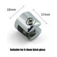 thumbnail image 1 of 10pcs Glass Shelf Support Clamp Brackets Clip Chrome Shelves 6-8mm Clip Tool, 1 of 1