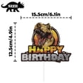 thumbnail image 3 of Cake Topper HMCON, cabeza de dinosaurio, feliz cumpleaños, de tiranosaurio, 3 of 5