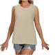 thumbnail image 5 of Puntoco Camiseta De Manga Larga Con Cuello En V Y Botones Para Mujer, Algodón Y Lino, Manga De Murciélago, Camisa De Manga Larga, Chaleco Con Cuello En V, Chaleco Con Cuello Redondo, Marrón Xxl, 5 of 8