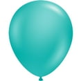thumbnail image 3 of Tuf-Tex 5" Teal Latex Balloons (50 Ct), 3 of 5