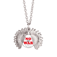 thumbnail image 1 of No mas guerra mundial mundial del amor la paz Collar de girasol collar collar collar colgante, 1 of 3