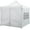 Whie, variant on Costway 10 x 10 FT Pop up Canopy Tent with 4 Removable Sidewalls, Wheeled Bag, Sandbags White