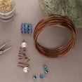 thumbnail image 6 of The Beadsmith Square Craft Wire - Soft Temper Beading Wire, Antique Copper Color, 18 Gauge, 7 Yards, 6 of 7