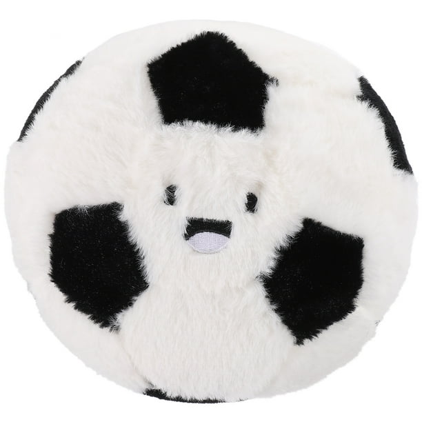 Cojín de peluche suave de fútbol para sala de estar, sofá y coche.