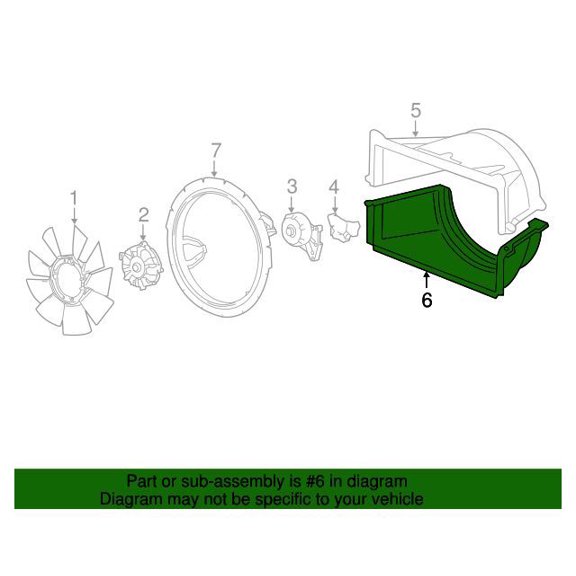 GM 22737911 Shroud-Eng Cool Fan Lwr