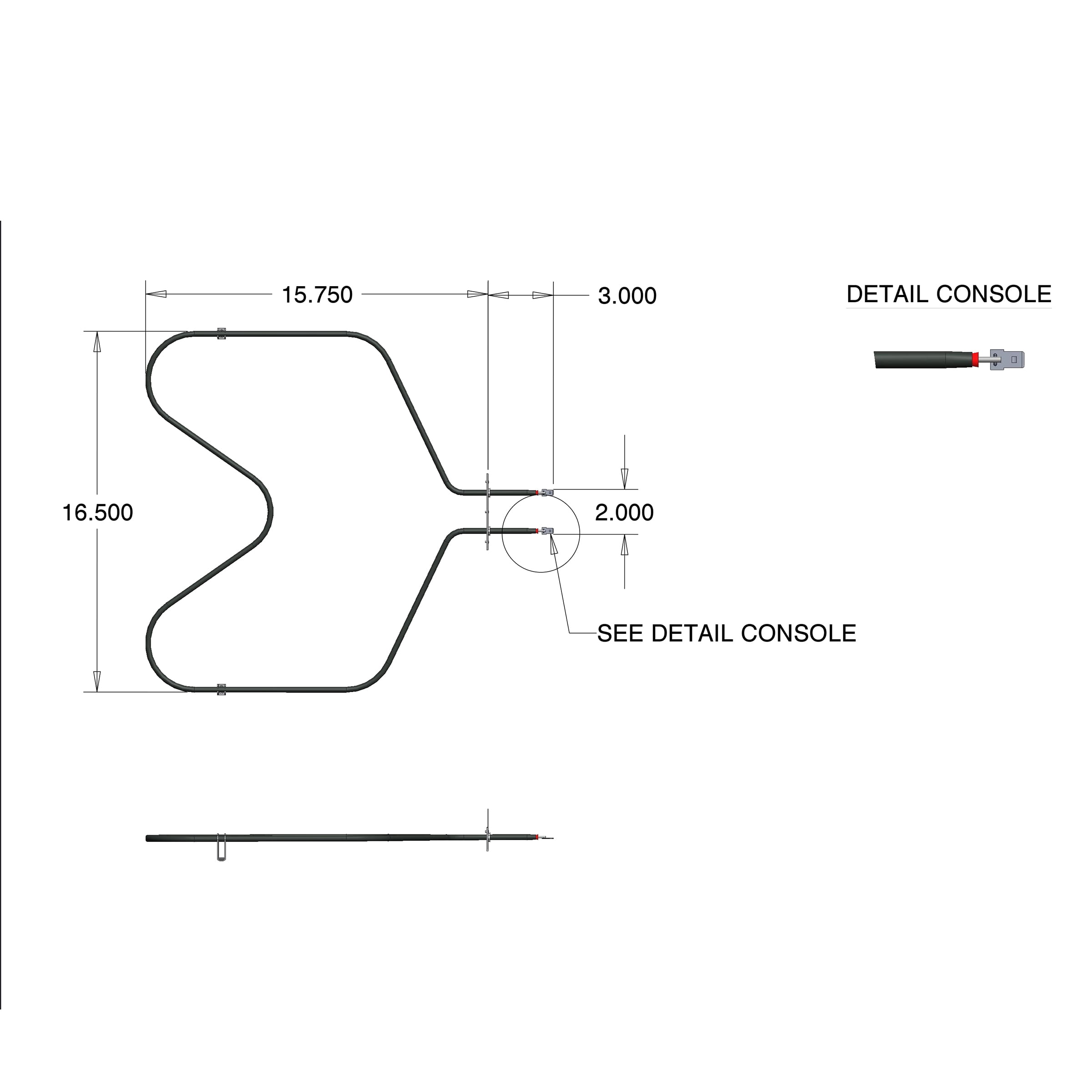 Range Kleen 7504 Bake Element, Fits Jenn Air, Whirlpool