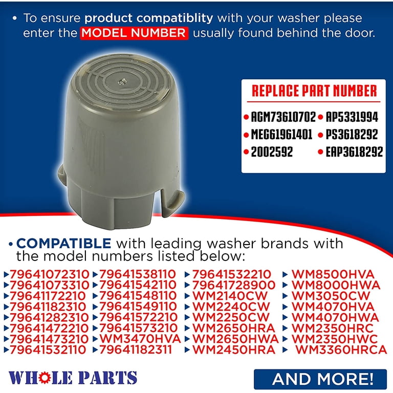 Whole Parts Washer Magnetic Door Plunger w/Stronger Magnet