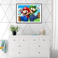 thumbnail image 3 of Peinture Diamant 5D DIY Personnage Mario Kit de Broderie Ronde Complète, 3 of 8