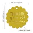 thumbnail image 6 of Inkdotpot Real Gold Foil Thank You For Celebrating With Us Bridal Shower-Baby Shower-Retirement-Wedding-Birthday Tags Favor Hang Paper Tags 50 Pieces, 6 of 7