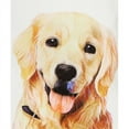 thumbnail image 2 of Pet Portrait White Cotton Canvas Bag - I Love Golden Retrievers, 2 of 3