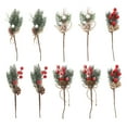 thumbnail image 6 of LOLIPPYY 10Pcs Artificial Mini Christmas Picks Berry Picks Stems Faux Pine Picks Floral Arrangement, 6 of 7