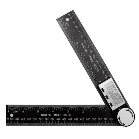 

ZUARFY Digital Protractor Goniometer Square Ruler Carpenter Angle Detector Level Ruler