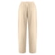 thumbnail image 4 of ICHUANYI ClearanceWomen Casual Solid Color Pockets Buttons Elastic Waist Comfortable Straight Pants(Beige, XXL) ICHUANYI WER20232080500893, 4 of 5