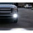 thumbnail image 6 of Clear Lens High Power Full 2x2 LED Fog Light Kit For Ford 2005-2007 F250 F350 F450 & Excursion, Includes 40W LED Fog Lamp Assemblies, Foglight Bezels & Relay Wiring On/Off Switch, 6 of 8