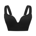 thumbnail image 2 of New summer arrivals SMihono Breathable Pullover Sports Bra for Women High Impact Push Up Gym Yoga Wirefree Seamless Freedom Bra Black XXXL, 2 of 6