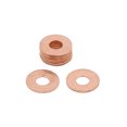 thumbnail image 1 of Unique Bargains 10pcs 6mm Inner Dia Copper Washers Flat Sealing Gaskets Ring for Car, 1 of 3