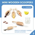 thumbnail image 5 of Mini Wooden Spoons 3 Inches Long, 50 Unfinished Teaspoon Scoops for Jars, Bath Salts, Body Scrubs, Salt & Spice Containers, by Woodpeckers, 5 of 8