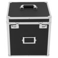 thumbnail image 3 of Vinyl Record Holder Storage Vintage Case Carrying Locking 50 Album Organizer, 3 of 9