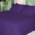 thumbnail image 1 of The Great American Store 1800 Series Microfiber 3 Piece Duvet Cover Set Stripe (Full/Queen, Purple) - Wrinkle, Fade, Stain Resistant & Hypoallergenic, 1 of 4