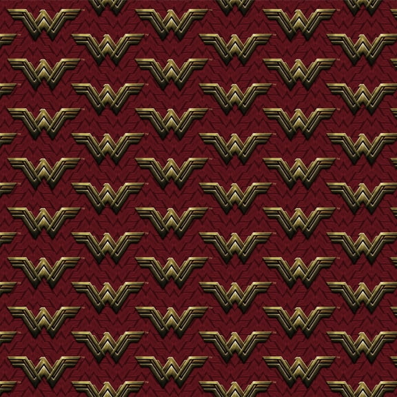 Justice League Movie Wonder Woman Logo Premium Roll Gift Wrap Wrapping Paper