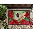 thumbnail image 3 of Carolines Treasures CK1329JMAT Pekingese Poinsettas Door Mat Indoor Rug or Outdoor Welcome Mat 24x36 Doormat  36"L x, 3 of 4