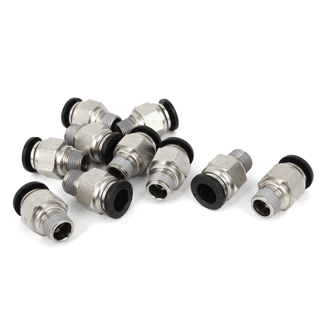 Kit 30 Raccords Pneumatiques Rapides - Dimensions 4-8, 6-8, 8-10, 6-12mm - Pour Tubes PU, Nylon, PE