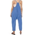 thumbnail image 2 of ZANKLEY Girls' Casual Sleeveless Jumpsuits Spaghetti Strap Loose Romper Long Pants with Pockets Daily Wear, 2 of 9
