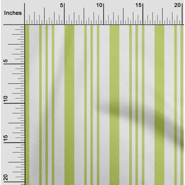 oneOone Popeline de Coton Tissu à Rayures Tissu de Décoration Imprimé BTY 56 Pouces de Large