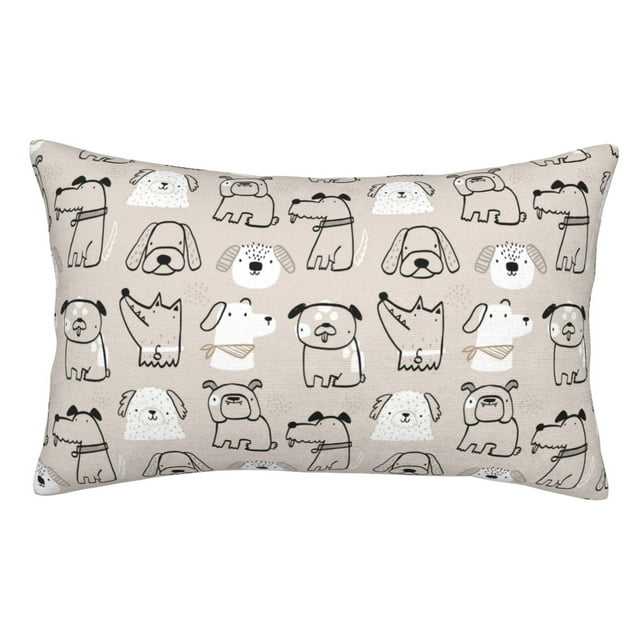 Balery Puppy Funda de Cojín Estampada, Regalos para Mujeres, Regalos de Amor para Ella, Regalos para Novia o Esposa, Funda de Almohada-14"x20"