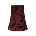 thumbnail image 3 of Aspen Creative 30249-2 Small Bell Shape Chandelier Clip-On Lamp Shade Set (2 Pack), Transitional Design in Red, 4" bottom width (2 1/2" x 4" x 5" ), 3 of 7