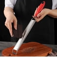 thumbnail image 3 of Stainless Steel Cheese Grater - Multi-Purpose Zester for Lemon & Hard Cheese, Rust-Proof Kitchen Slicer with Comfort Grip, Easy to Clean, Meal-prep Essential, Lemon Grater, 1Pc(Silver,15.9x1.7"), 3 of 6