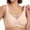 Khaki, variant on Women's Bra Without Underwire Large Breasts Strong Hold Bra Without Underwire Comfortable Soft Non Wired T Shirt Bra Padded Mesh Bralette