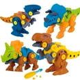 thumbnail image 4 of BESTSKY Take Apart Dinosaur Toy,STEM Toys for Kids Dinosaur Building Blocks 4PCS STEM Dinosaur Toys Educational Gifts Stocking Stuffers for 3 4 5 6 7 8 Year Old Boys Girls, 4 of 7