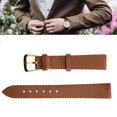 thumbnail image 2 of LAFGUR Unisex Universal Pin Buckle Watch Band PU Leather Replacement Watch Strap Accessory Brown,Pin Buckle Watch Strap,Pin Buckle Watch Band, 2 of 8