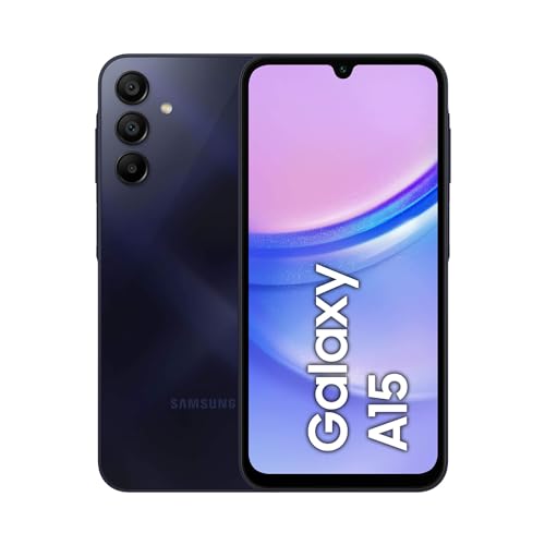 Samsung Galaxy A15 4G LTE 6.5" 128GB+6GB Unlocked (for Tmobile, Metro, Tello, Mint & Global) SM-A156M/DSN Dual Sim 50MP Triple (Blue Black)