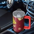 thumbnail image 5 of Christmas Snowman 30oz Coffee Cup Stainless Steel Insulated Tumbler, Winter Holiday Travel Mug with Handle and Straw, Gift for Women Men, 5 of 5