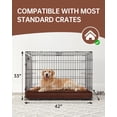 thumbnail image 5 of Ophanie Brown Orthopedic Dog Bed for Large Dogs with Non-Slip Bottom, Waterproof and Machine Washable Removable Pet Bed Cover,Size(41"x28"x4"), 5 of 8