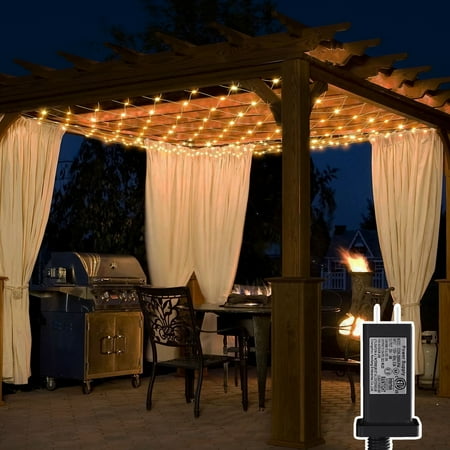 

Gazebo Fairy Net Lights 10ft×10ft 270 LED 8 Lighting Modes Connectable Mesh Lights for Wedding-Bush Garden Ceiling Party Christmas(Warm White)