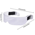 thumbnail image 3 of LED Luminous Sunglasses Vintage Punk Goggles Men Women Fashion Party Christmas Colorful Light Up Glasses Shades,Green, 3 of 5
