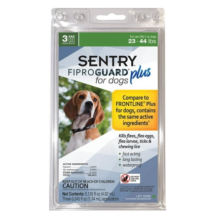 UPC: 0073091031611 | Sentry Fiproguard Plus Squeeze-On for Dogs 23-44 Pounds 3 Count