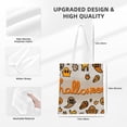 thumbnail image 4 of DouZhe Reusable Grocery Bags, Halloween Ghost Lightweight Polyester Canvas Cloth Tote Bag for Travle Gym Shopping School, 15" x 16", 4 of 7
