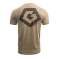 thumbnail image 2 of GRITR Cotton Blend Crewneck Short Sleeve T-Shirt - Ranger Green, Topographic Logo, Small, 2 of 7
