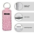 thumbnail image 6 of Yuyamidu Pink Leopard Print Chapstick Holder Keychain for Girls Women Lipstick Pouch Keychain with Ring Lightweight Lip Gloss Tube Holder Neoprene Lip Balm Sleeve Pouch, 6 of 6