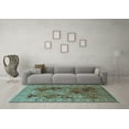 thumbnail image 3 of Ahgly Company Indoor Rectangle Oriental Light Blue Industrial Area Rugs, 4' x 6', 3 of 4