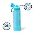 thumbnail image 3 of ThermoFlask 24 oz Double Wall Vacuum Insulated Stainless Steel Water Bottle with Chug Spout Lid, Vivid Blue, 3 of 5