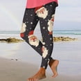 thumbnail image 5 of Mingw Ugly Christmas Yoga Pants Christmas Leggings for Women Funny Santa Snowflake Print Costume Holiday Tights High Waist Workout Leggings ,Black,L, 5 of 6