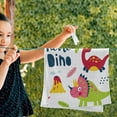 thumbnail image 5 of SKYSONIC Dinosaur Soft Hand Towels set of 2, Absorbent Bath Towel Decorative Fingertip Towels for Bathroom Gym Spa Hotel Beach Swimming Pool,14.4" x 28.3", 5 of 7