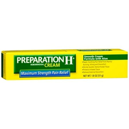 Preparation H Force maximale hémorroïdaire Crème 1,8 oz (Pack de 3)